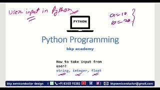 19 user input in Python training