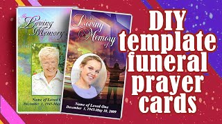 Funeral Prayer Cards - Funeral Prayer Card Templates
