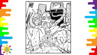 Spider-man Coloring Page |  Spider-Man Fighting a Monster Coloring | Unknown Brain - Perfect 10