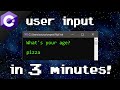 C# user input ⌨️