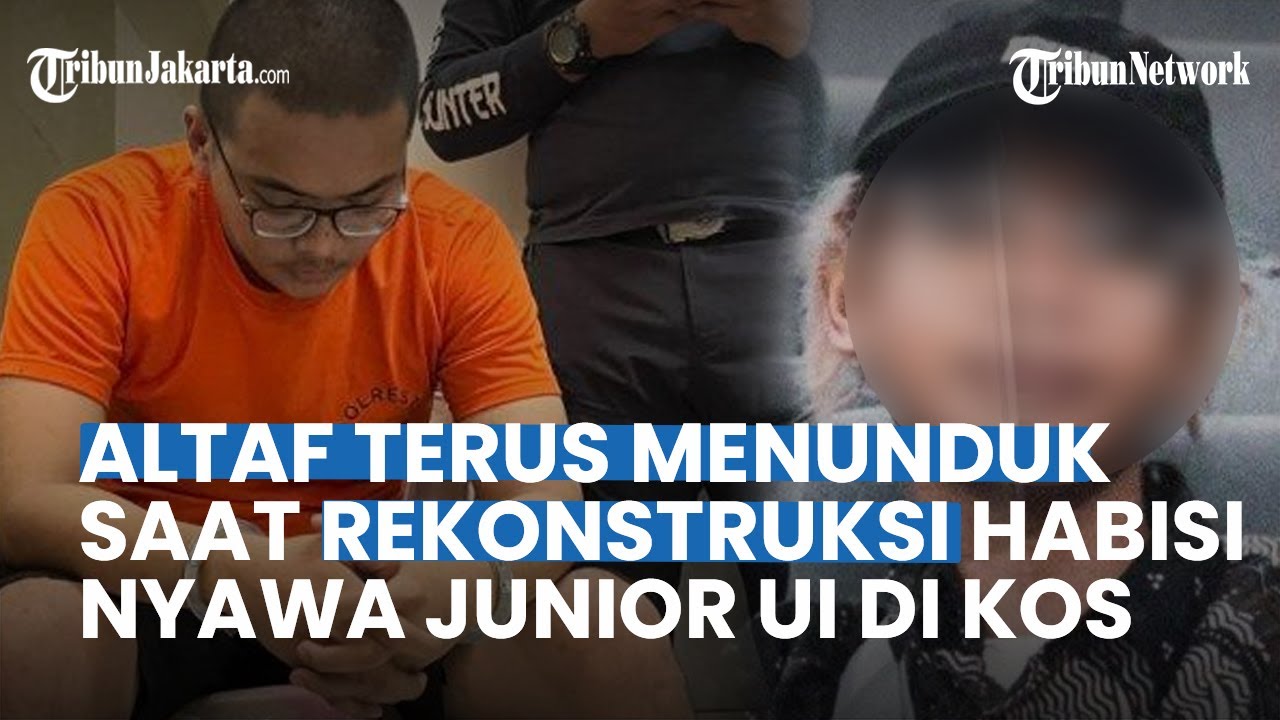 Pelaku Pembunuh Mahasiswa UI Lebih Banyak Tertunduk, Saat Rekonstruksi ...