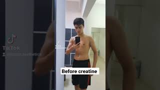 Before and After Creatine 😱🤤 #shorts