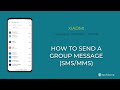How to Send a Group message (SMS/MMS) - Xiaomi [Android 11 - MIUI 12]