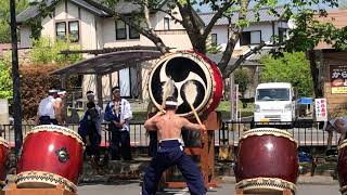 清川ふるさと物産館夢市場 春祭り 豊勇會 大太鼓