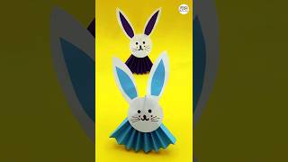 How to make Bunny step by step | Easy paper Rabbit craft idea.#craft #diy #papercraft #shorts