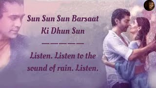 Barsaat Ki Dhun Song Lyrics English Translation || Jubin Nautiyal || Gurmeet Choudhary