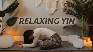 20 Minute Evening Yin Yoga \u0026 Soundbowls for Sleep | No Props Needed!