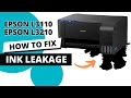 How to Fix Ink Leakage on Epson L3110 & L3210 | Waste Ink Pad Ink Overflow