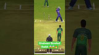 Rohit Clean Bowled by Shaheen 🔥l RC22 Bowling tricks