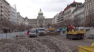 Rekonstrukce náměstí pokračuje: Nádrž pod Václavákem pojme vody jako 3 plavecké bazény