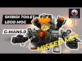 Skibidi toilet G-MAN Lego MOC Tutorial 스키비디 토일렛 레고  만들기 #skibiditoilet #skibiditoiletlego #lego