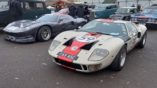 100s of classic cars on display for Britain's biggest New year's day show at Brooklands museum 2023.