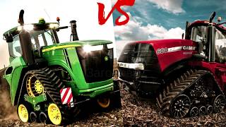 Кто сильнее? CASE Quadtrac против John Deere 9RX - битва титанов!