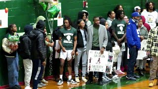 Senior Night - Bassick Lions High School Varsity Boys Basketball Pre-Game Ceremony - Feb 22, 2024