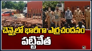 చెన్నైలో భారీగా ఎర్రచందనం పట్టివేత: Chittoor Police Seized Rs. 5 Crore Worth Red Sandalwood | 10TV