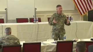 Gen. David G. Perkins discusses ready land forces at Virginia's Colonial AUSA Chapter