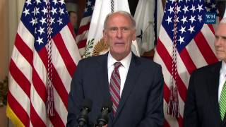 Vice President Pence Swears-in Director of National Intelligence Dan Coats