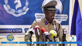 Taliyaha cusub ee ciidanka Policeka Puntland SG Maxamed Cali Xashi ayaa xilka kala wareegey Taliyaha