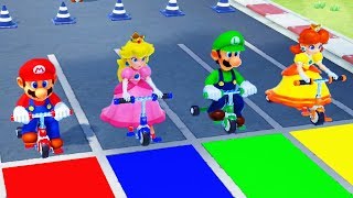 Super Mario Party - Minigames - Mario vs Luigi vs Peach vs Daisy