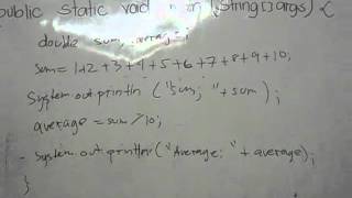 Java Tutorial Average by Ramon Sierra