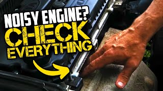 NOISY ENGINE & How To Diagnose - Knocking squealing Whining Pinging Rattling His