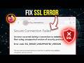 How to Fix Firefox SSL_ERROR_UNSUPPORTED_VERSION Error