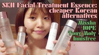 SKII Facial Treatment Essence Dupes Review: Missha, IOPE, Tony Moly, Innisfree