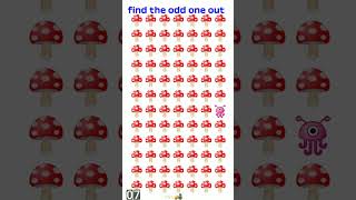 Find the odd one out difference puzzle game #spot #emoji