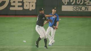 2017.5.12 北海道日本ハムファイターズ 練習見学（試合前の選手たちの様子）