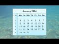 january 2024 calendar