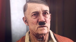 Wolfenstein 2: The New Colossus - Hitler All Cutscenes (PC HD) [1080p60FPS]