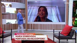 Maria Cerqueira Gomes e Cláudio Ramos sobrevoaram Portugal de helicóptero | Você na TV!