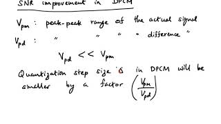 Processing gain in DPCM and Delta Modulation