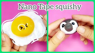 🐧🐣🍳나노테이프로 계란후라이와 판귄|Fried Eggs and Panguin Squishy with Nano Tape#viral #youtubeshorts #shorts