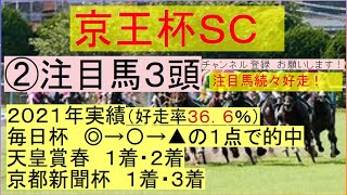 京王杯SC2021　②注目馬