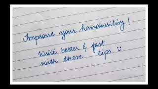 How to Improve Handwriting | Jessica Porter