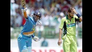 1st ODI Century  Mahendra Singh Dhoni 148 (123) 1st ODI Century v Pakistan at Vizag 2005