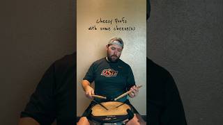 Cheesy Poofs with cheese #drums #drummer #percussion #shorts #shortsvideo #music #reels #drumming