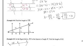 6.6: Use Proportionality Theorems