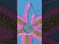 Flower Embroidery Basic Stitch Tutorial !!! Very Easy Blanket Stitch Flower Hand Embroidery #shorts