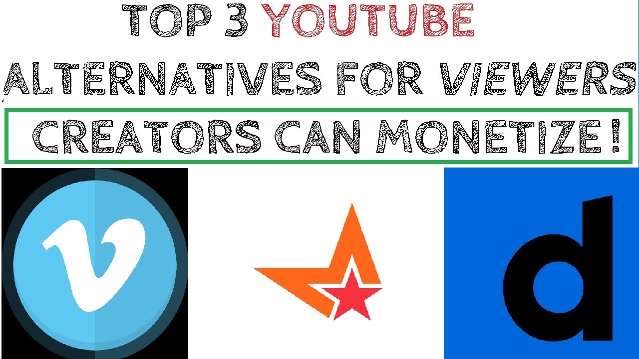 Top 3 Alternatives To YouTube For Creators & Viewers! Monetize Even ...