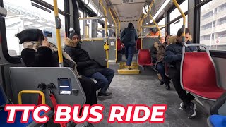 TTC 52 Bus Ride from Pearson Airport Terminal 3 to Eglinton Station Full Route