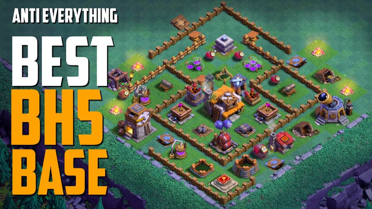 Clash Of Clans - Builder Hall 5 (BH5) Base - Anti Everything - Builder ...