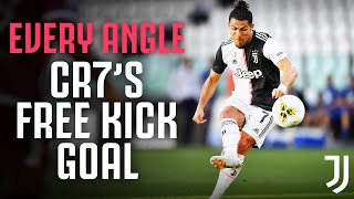 🎯 Cristiano Ronaldo's First Juventus Free-kick Goal From Every Angle! 🎥