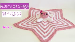 COMO TEJER MANTA DE APEGO/SEGURIDAD CON BORREGUITA AMIGURUMI PARTE 1