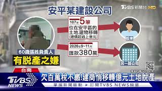 欠稅407萬脫產!建商移轉上億財產遭管收｜TVBS新聞