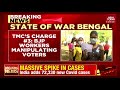 west bengal polls tmc claims crpf beating up its booth agents bjp workers manipulating voters