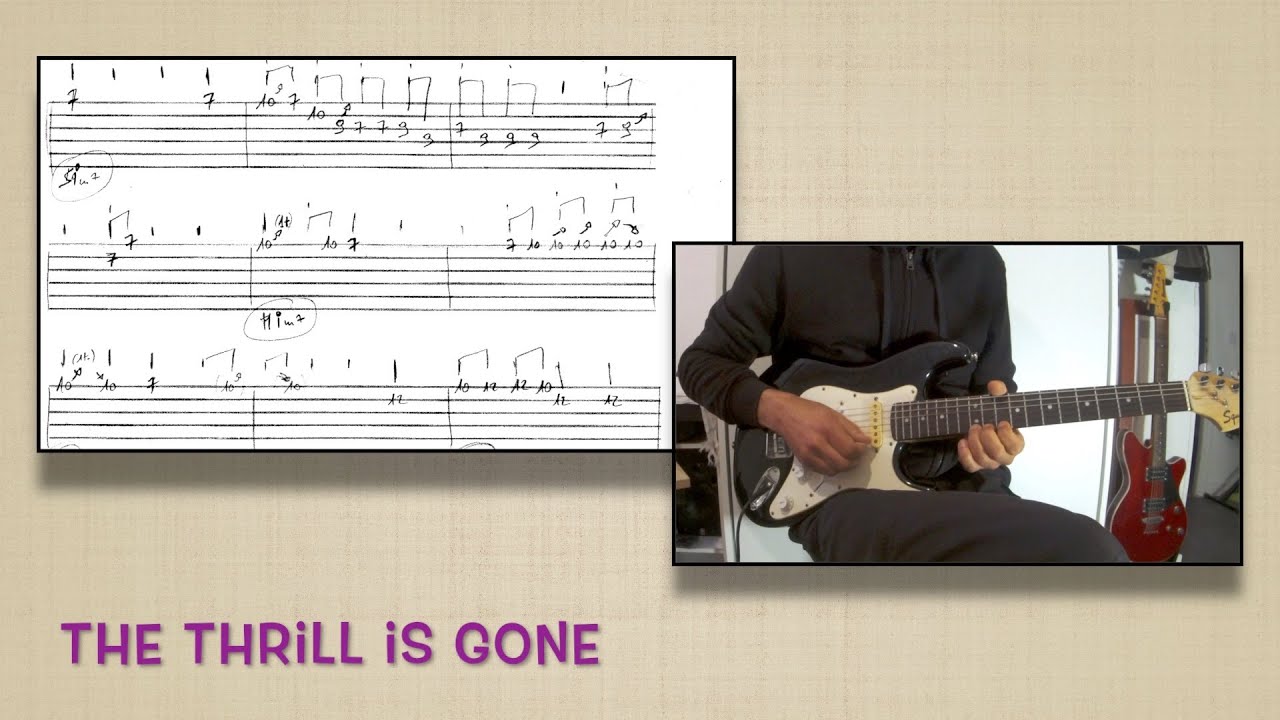 BB King - The Thrill Is Gone ( Le Solo De L'intro) - Tutoriel Guitare ...