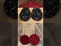 red glitter vs black glitter gliters redgliter blackgliter heals dres dompet rok makeup