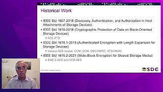 SDC 2023 - An Introduction to the IEEE Security in Storage Working Group